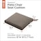 Classic Accessories Ravenna Water-Resistant Patio Chair Seat Cushion, 18 x 18 x 2 Inch, Dark Taupe 62-176-011001-EC - alternate 7